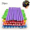 20Pcs Flexible Heatless Hair Rollers Soft Foam Twist Curl Rods for DIY Curly Hair Styling Random Colors 14x240mm Set