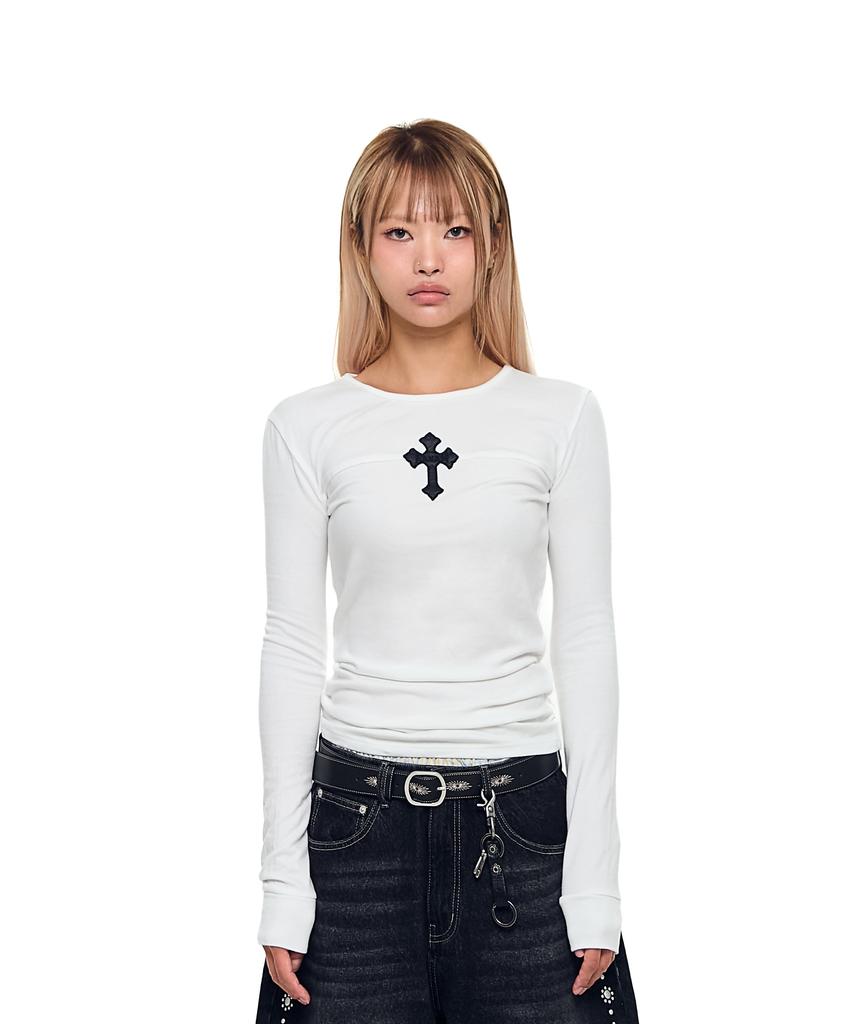 AAKAM Akm Cros2 Long Sleeve (White)
