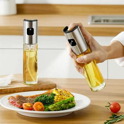 Oil Spray Bottle Spray Press Type Barbecue Oil Spray Pot Fitness Household Kitchen Cooking Oil Olive Oil Atomization Oil Control