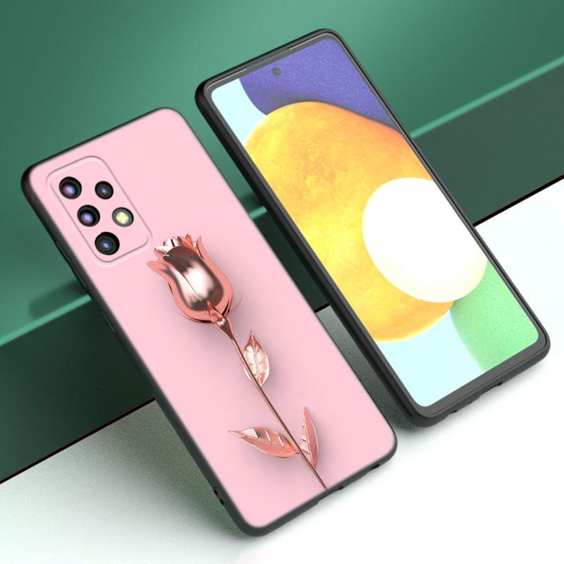 

Чехол для телефона в стиле розового золота с любовью для Samsung A04 A21 A30 A50 A52 S A13 A14 A22 A23 A32 A53 A73 5G A11 A12 A31 A33 A51 A70 A71 A72 Samsung A04 4G