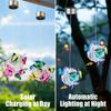 1 Piece Colorful Butterfly Solar Globe Light Outdoor Patio Garden Decorative Hanging Tree Lights Holiday Mood Lighting
