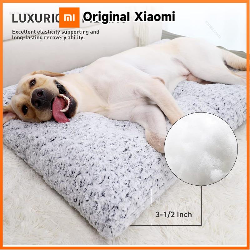 Xiaomi Dog Bed Warm Soft 58CMx89CM Plush Pet Mat Washable Thick Fleece for Small Medium Large Dogs Cats Kennel Sleeping Cushion Seasons