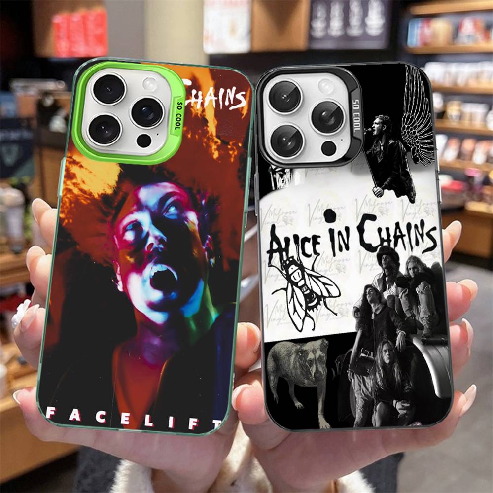A-Alice I-In C-Chains Phone Cases For iPhone 17 16 15 14 13 12 11 Plus Pro Max Pro Color Matte Cover