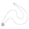 White Clover Kuromi Dancing Stone Necklace Heart Sanrio Pendant Silver SAKU-N052RD Women
