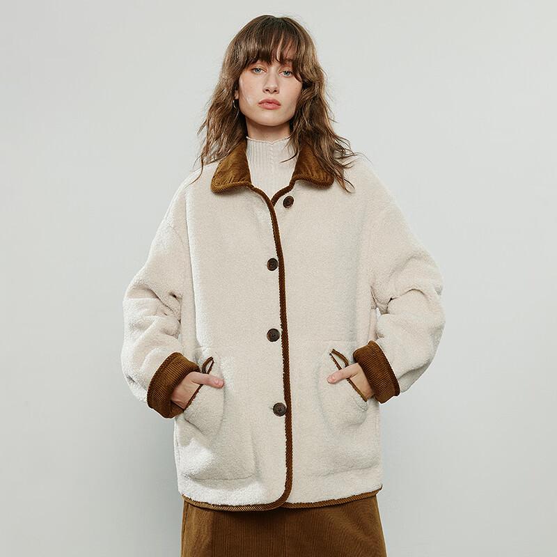 Chuyu Women's Faux Fur & Suede Padded Jacket