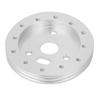Universal Steering Wheel to Grant 3 Hole 0.5in Hub Spacer Pad for 6 Hole Adapter(Silver)