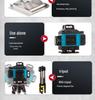 High-Precision Laser Leveling Tool, 21V Lithium, 12/16 Lines, 3D/4D for Walls & Floors