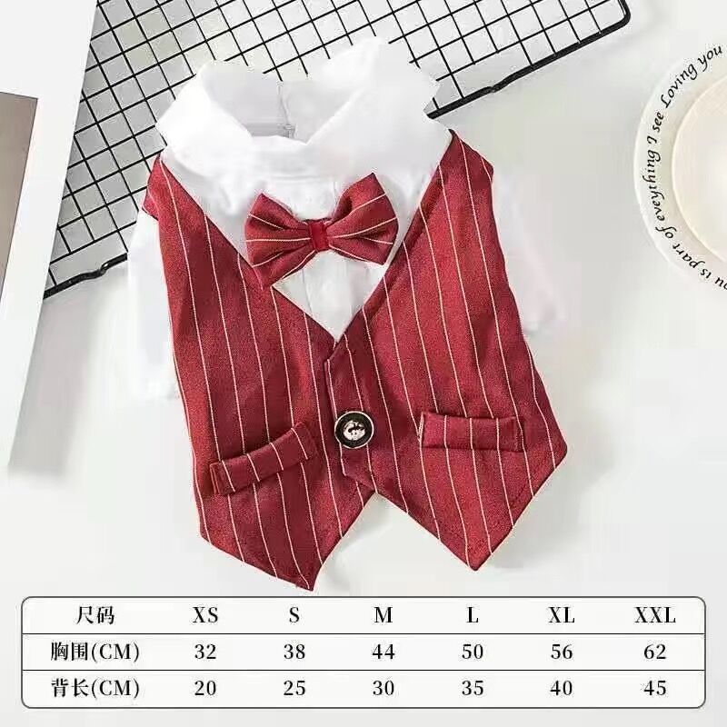 Dog Clothes for Spring and Summer, Lightweight Suits and Shirts for Teddy, Bichon, Pomeranian, and Small Dogs, Pet Apparel