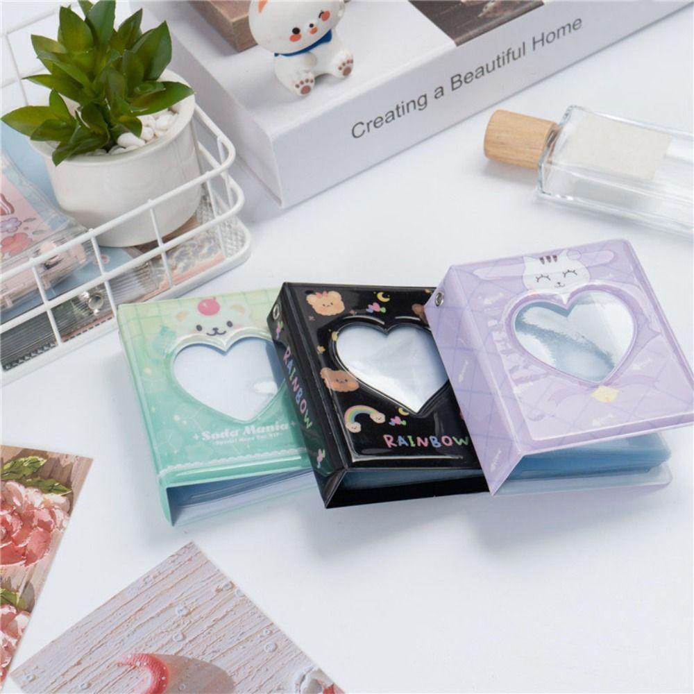 Cute PVC Card Book 3 Inch Hollow Out Design Photo Album 40 Pockets Idols Cards Collect Book