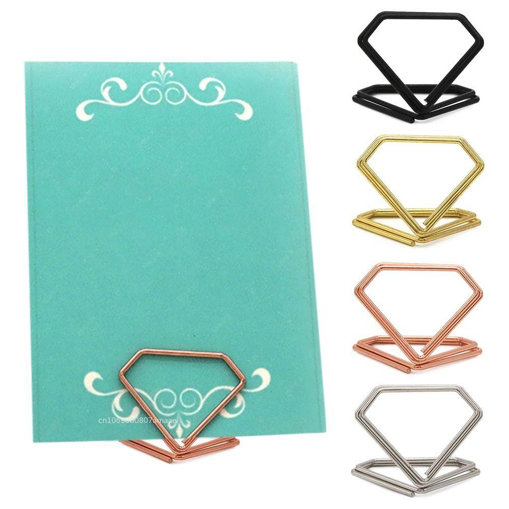 Metal Place Card Holders Photo Clip Stands Wedding Table Number Name Sign Stand for Wedding Birthday Party for Home Decoration