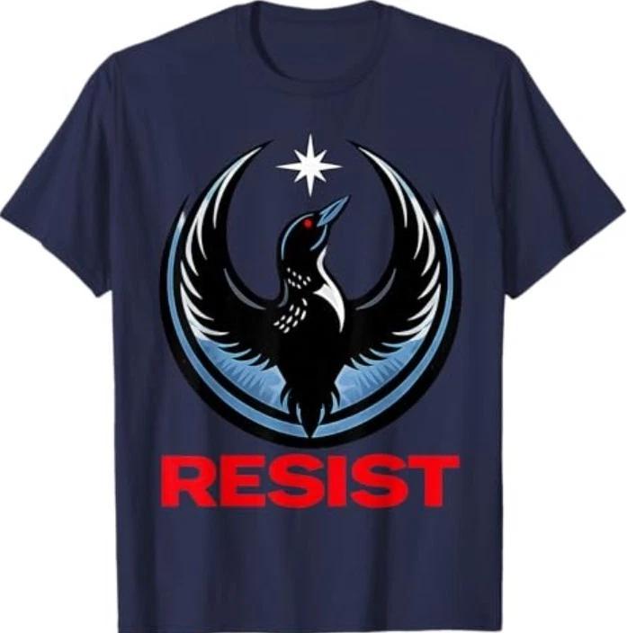Resist Minnesota Rebel New State Flag Men Women T-Shirt L
