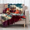 Inuyasha Theme Printed Blanket - Perfect for Couch, Bed, Travel & Outdoor Use | Machine Washable, Cozy & Durable.