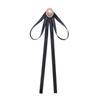 Pearl Black Ribbon Pin Solid Color Funerals Memorial Pin Simple Black Bow Necktie  Girl