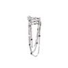 Spring Dawn Geometric Tile Chain Long Ear Cuff
