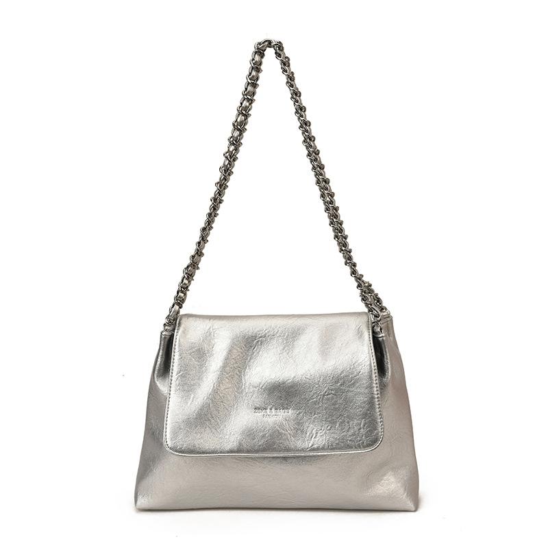 Retro Bag Women's Large Capacity 2025 New Autumn and Winter Versatile Simple Chain Shoulder Bag Commuter Tote Bag