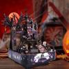 DIY 3D Wooden Puzzles Ghost Dark Castle Music Box Building Kits Assembled Jigsaw Model Room Decorations for Kids Birthday Gifts