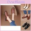 Elegant 2024 Women's Korean Style Square Toe Pu Leather Flat Shoes With Comfortable Fit