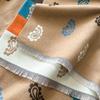 Scarf Women's color plaid multi-color cashew flower scarf to keep warm Winter versatile imitation cashmere shawl dual-purpose thick warm neck