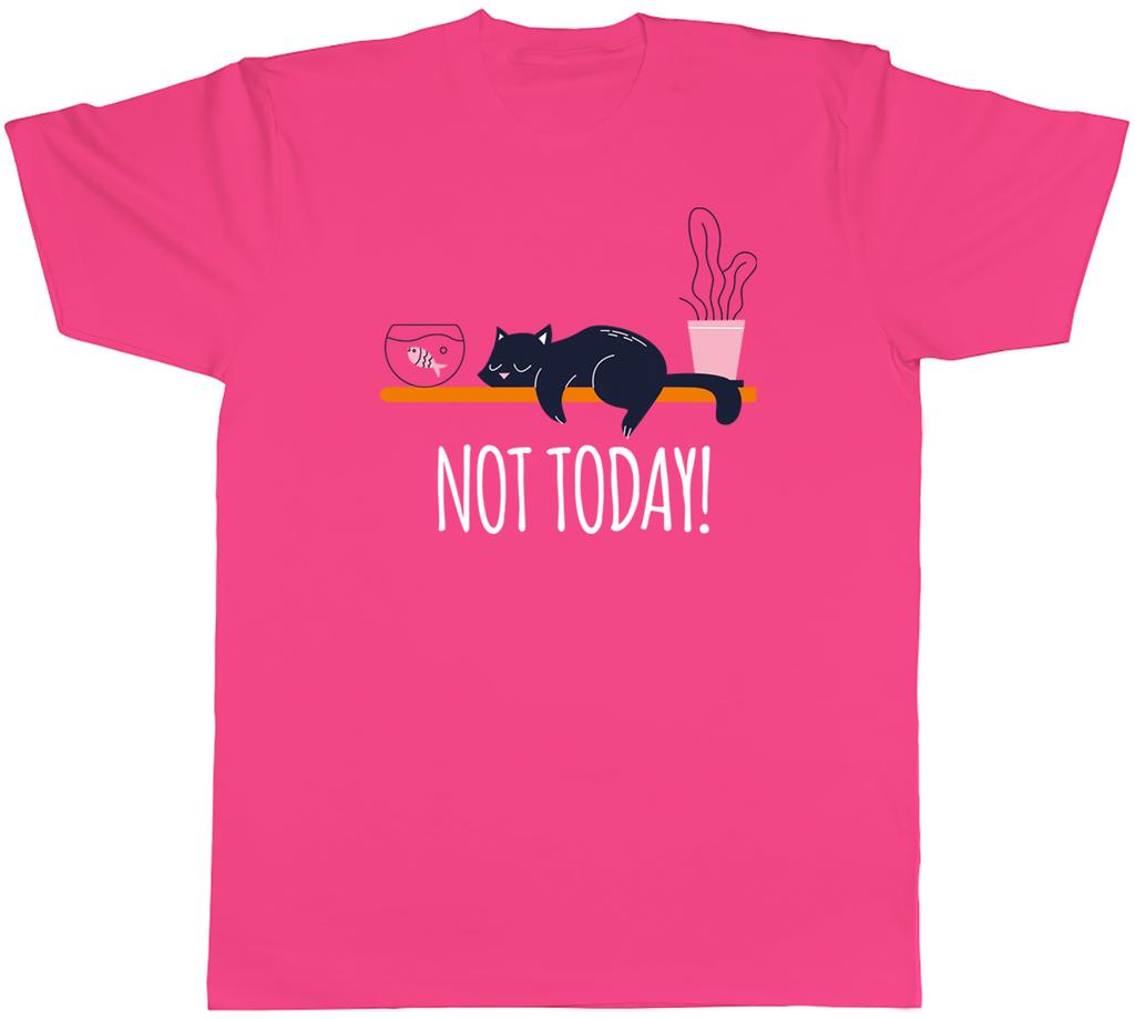 Funny Sleeping Cat Unisexs TShirt Not Today Lazy Tired Unisex Tee Gift