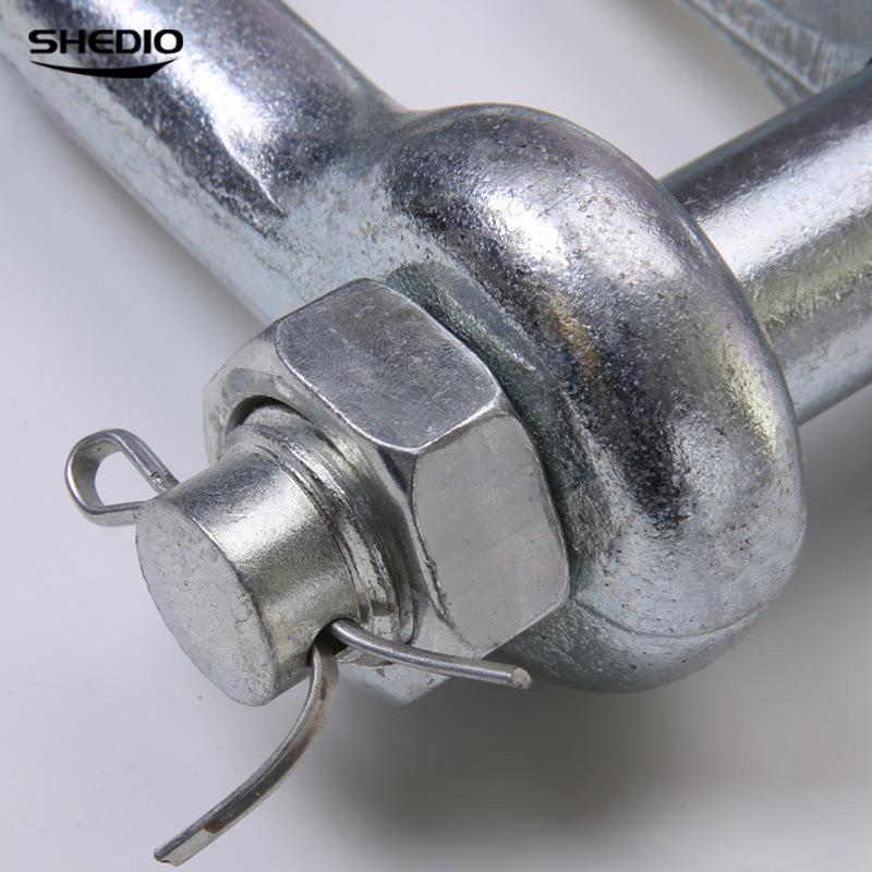 American Standard Galvanized U-Bolt Shackle with External Nut