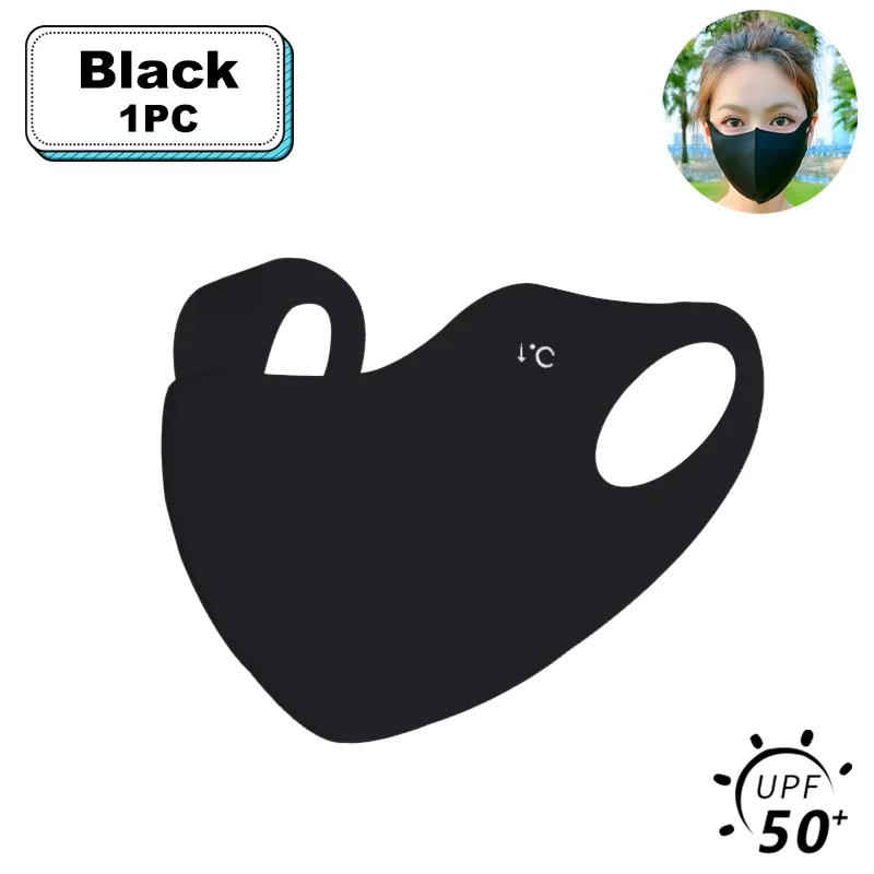 

1-20 Pcs Summer UV Protection Mask 3D Ice Silk Breathable Traceless Sunscreen Riding Mask Fashionable Hyaluronic Acid