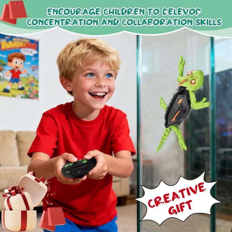 Electric Remote Control Wall-Climbing Chameleon Toy Car for Kids