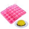 Formă de silicon antiaderentă cu 20 de cavități pentru lolly pop, brioșe, forme de copt cu bețișoare, reutilizabil, kit de copt prietenos cu familia pentru bunătăți de casă