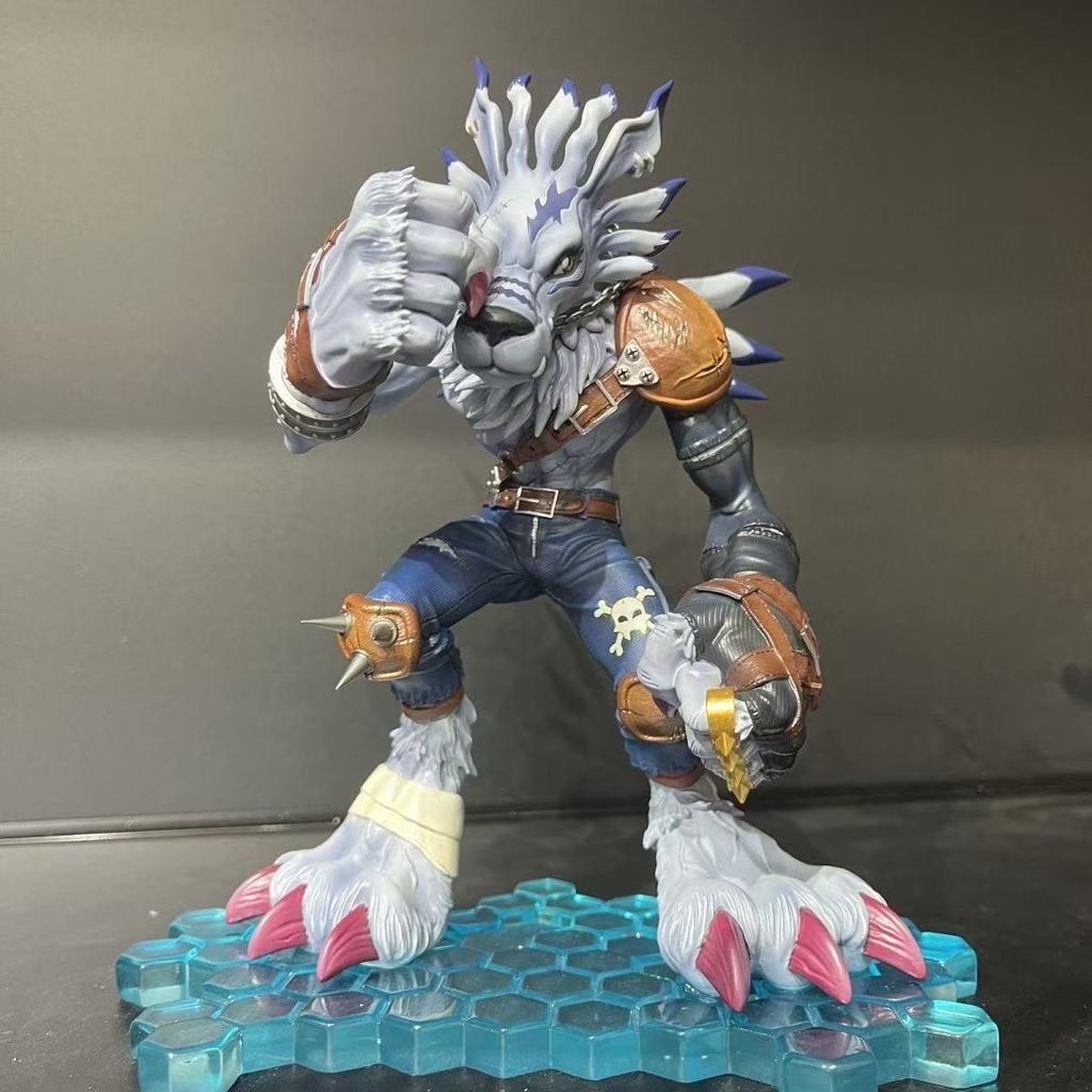 9cm/3.54inch Anime Digimon Adventure Figure Metal Garurumon Action Figures Pvc Statue Collection Model Playthings Gifts