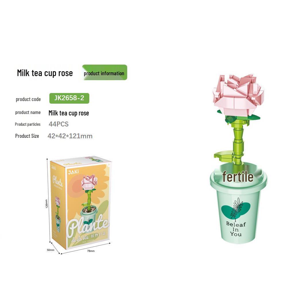 Compatible Lego Eternal Flower Valentine's Day & Teacher's Day Rose Puzzle Building Toy Set