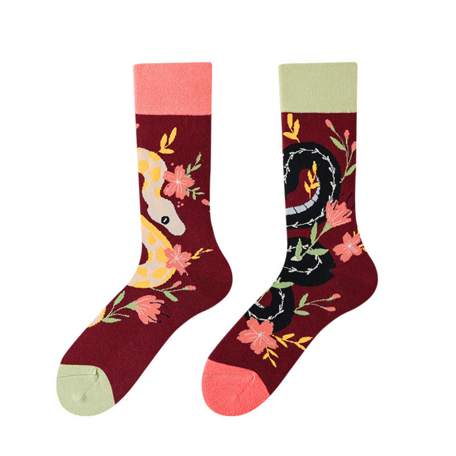 

Асимметричные длинные носки для парных спортивных носков One Size