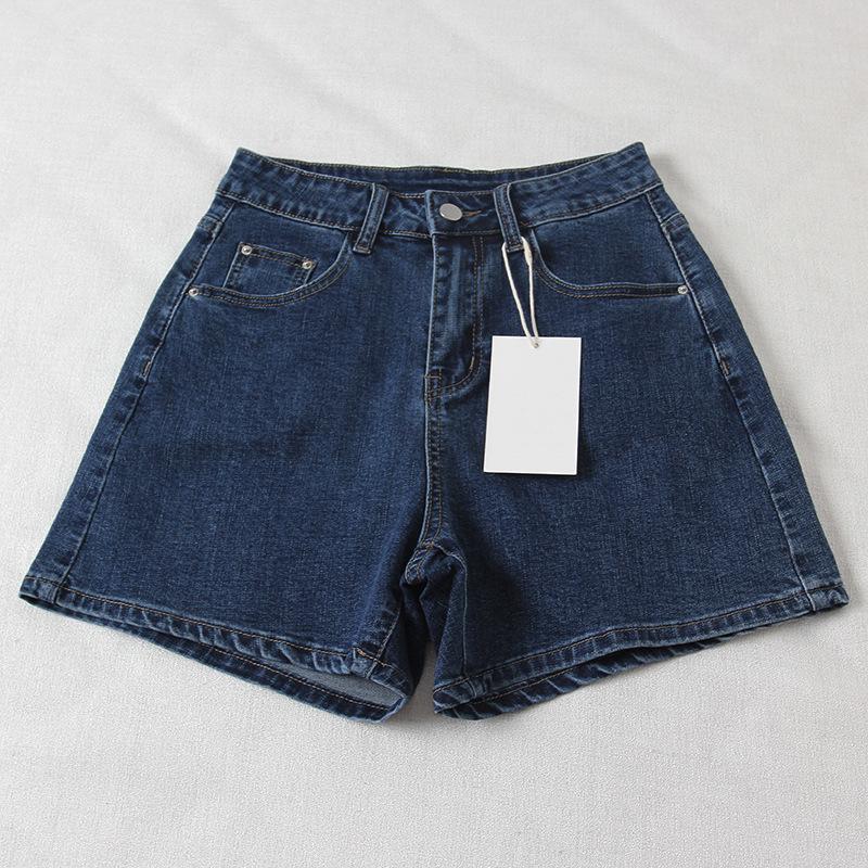 Korean Style High-Waisted Denim Shorts for Women - Summer 2025 M