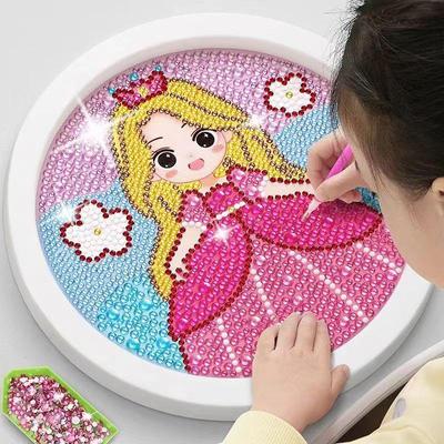 2024 Nou Autocolant cu Strasuri DIY Jucărie Pictură cu Diamante pentru Copii - Kit Creativ de Artizanat pentru Fete