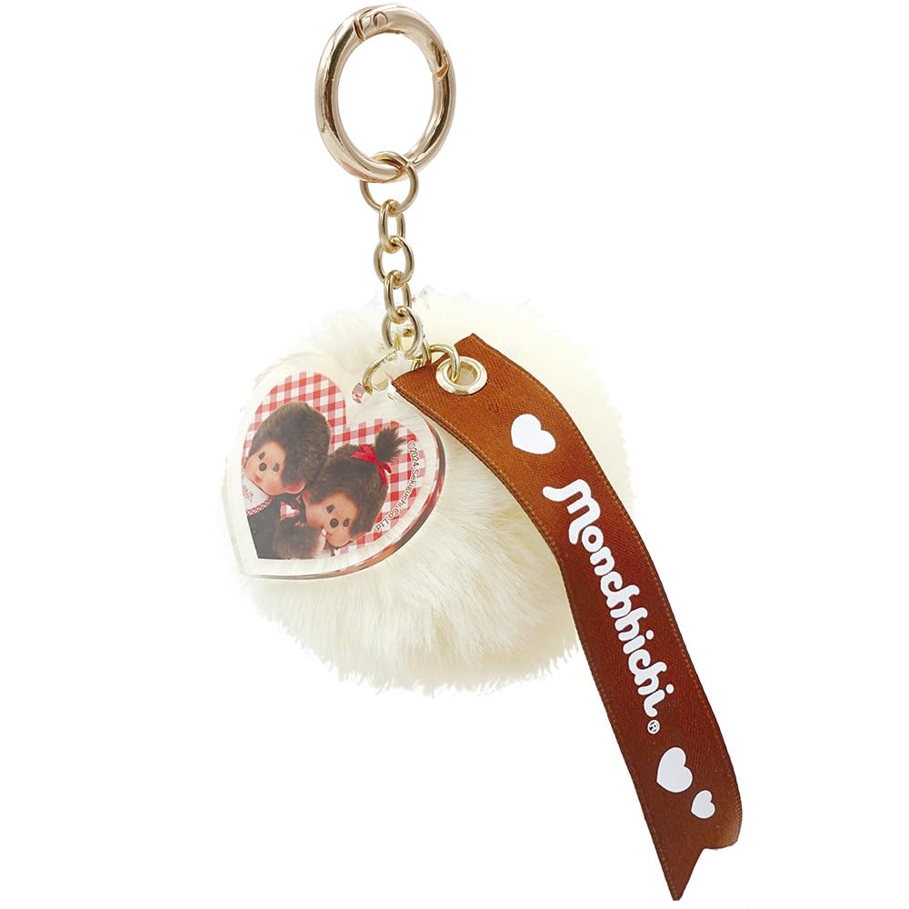 

Меховой брелок Monchichi цвета слоновой кости 8203 077 слоновая кость