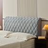 All-inclusive Super Soft Smooth Quilted Head Cover Thicken Velvet Headboard Cover Solid Color Bed Back Dust Protector Cover