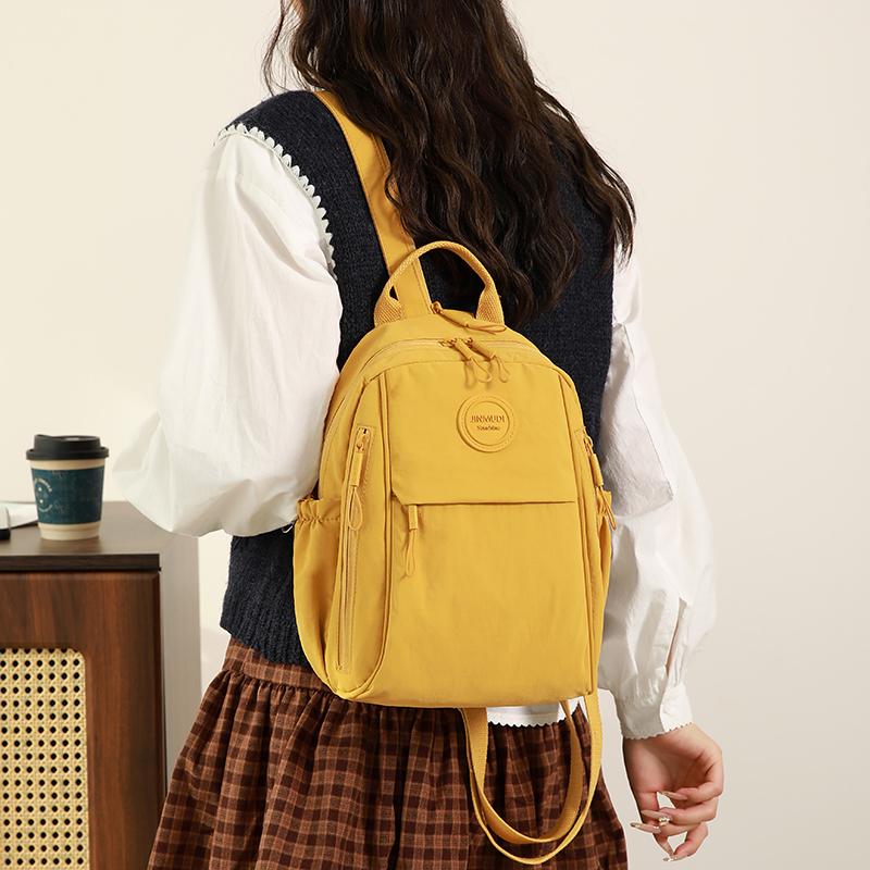 Zaino Impermeabile in Nylon da Donna Grande Capacità Multifunzione Borsa da Petto