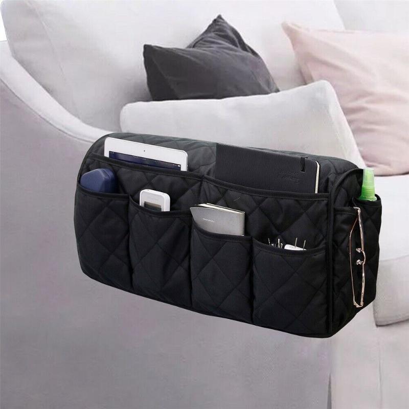 Sofa Armrest Side Storage Bag  Remote Control Fabric Storage Bags  Organize Multifunctional Storage Bags for Miscellaneous Items  Chair Towel