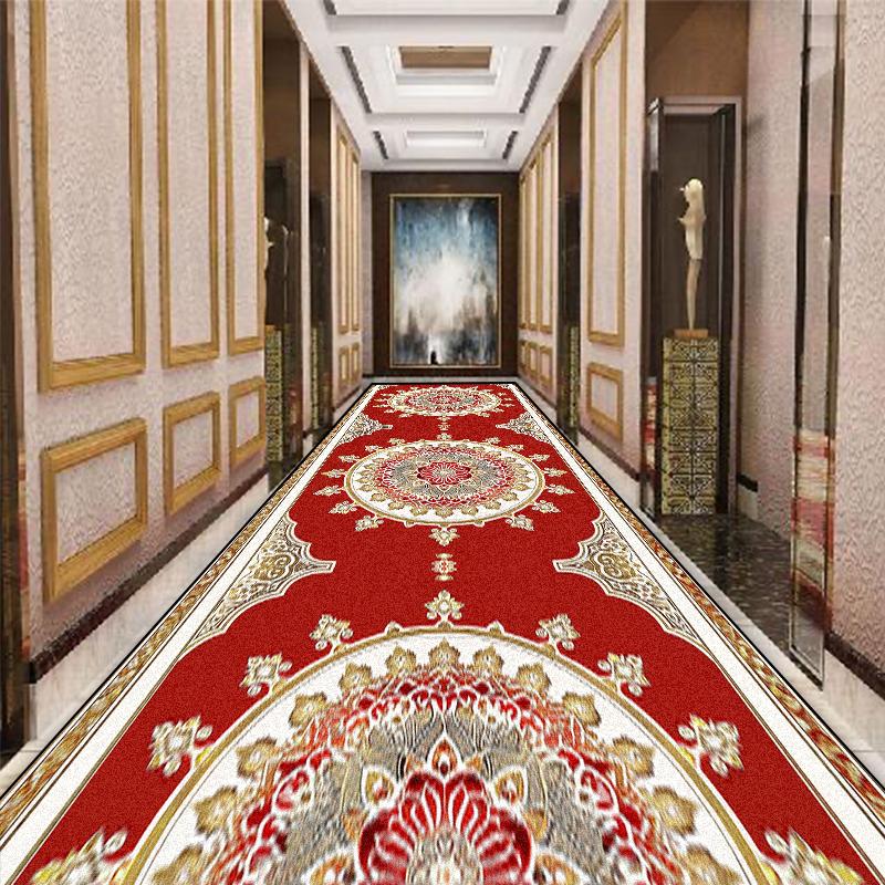Persian Luxury Corridor Carpet Living Room Home Non-slip Hallway Area Rugs Washable Porch Entry Doormat Customizable Tapis Salon