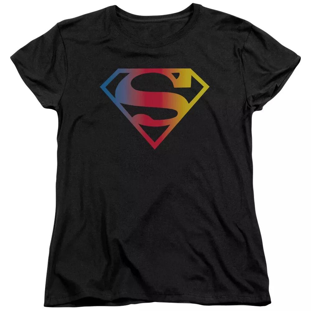 Superman  Color Gradient Logo  Women s T-Shirt XL