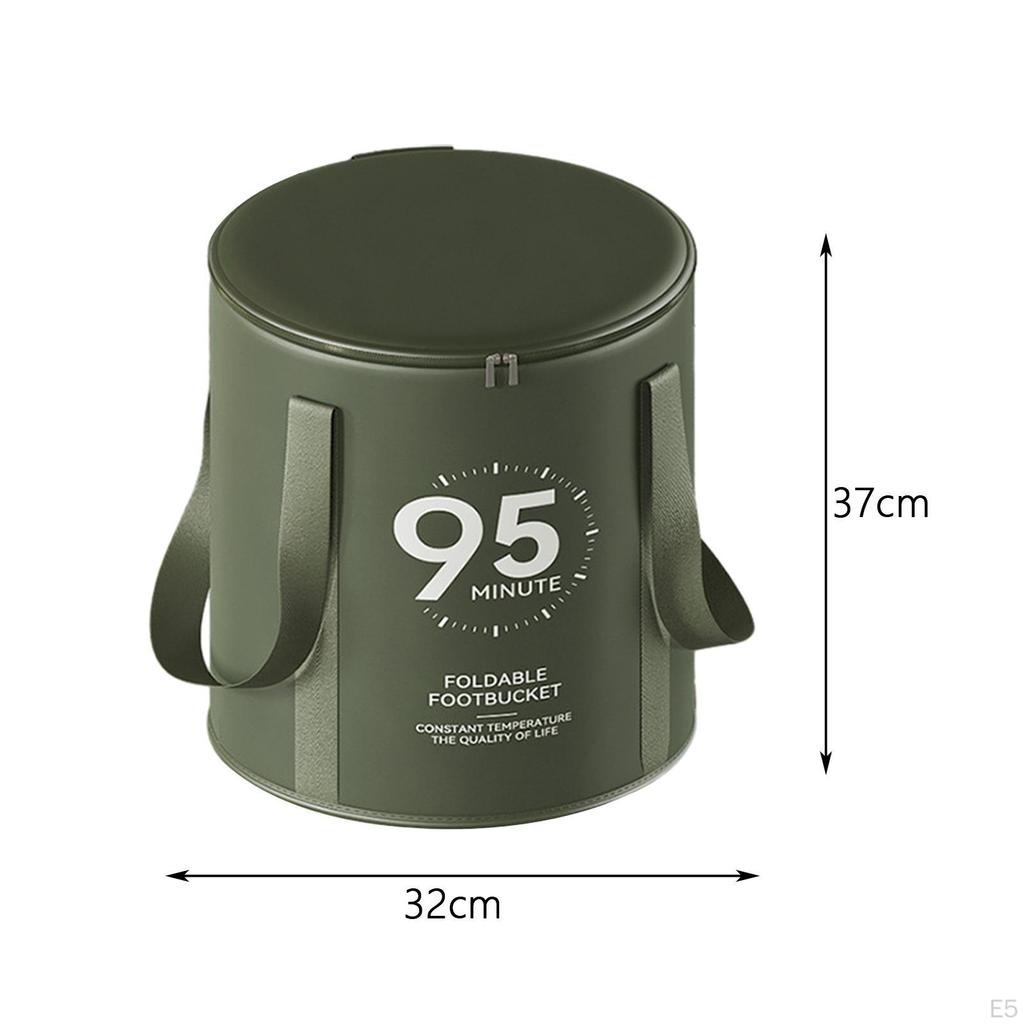 Collapsible Foot Basin Soaking Bucket Foldable Water Container Dormitory Bath