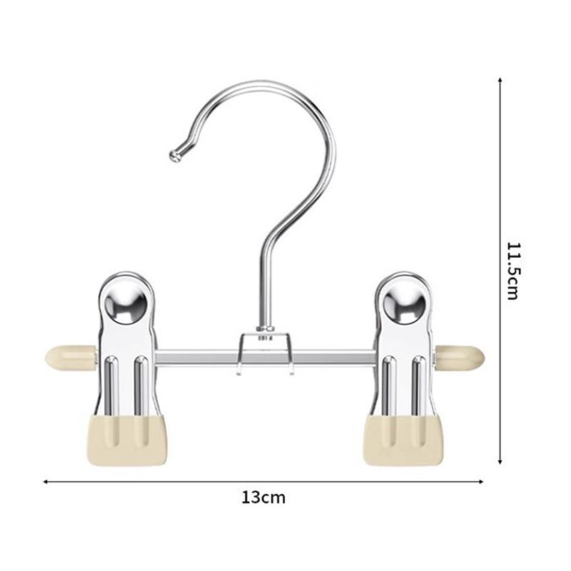 5-Pack Seamless Stainless Steel Trouser Rack Adjustable Stainless Steel Shoe Rack Trouser Rack Boots Hanger Portable