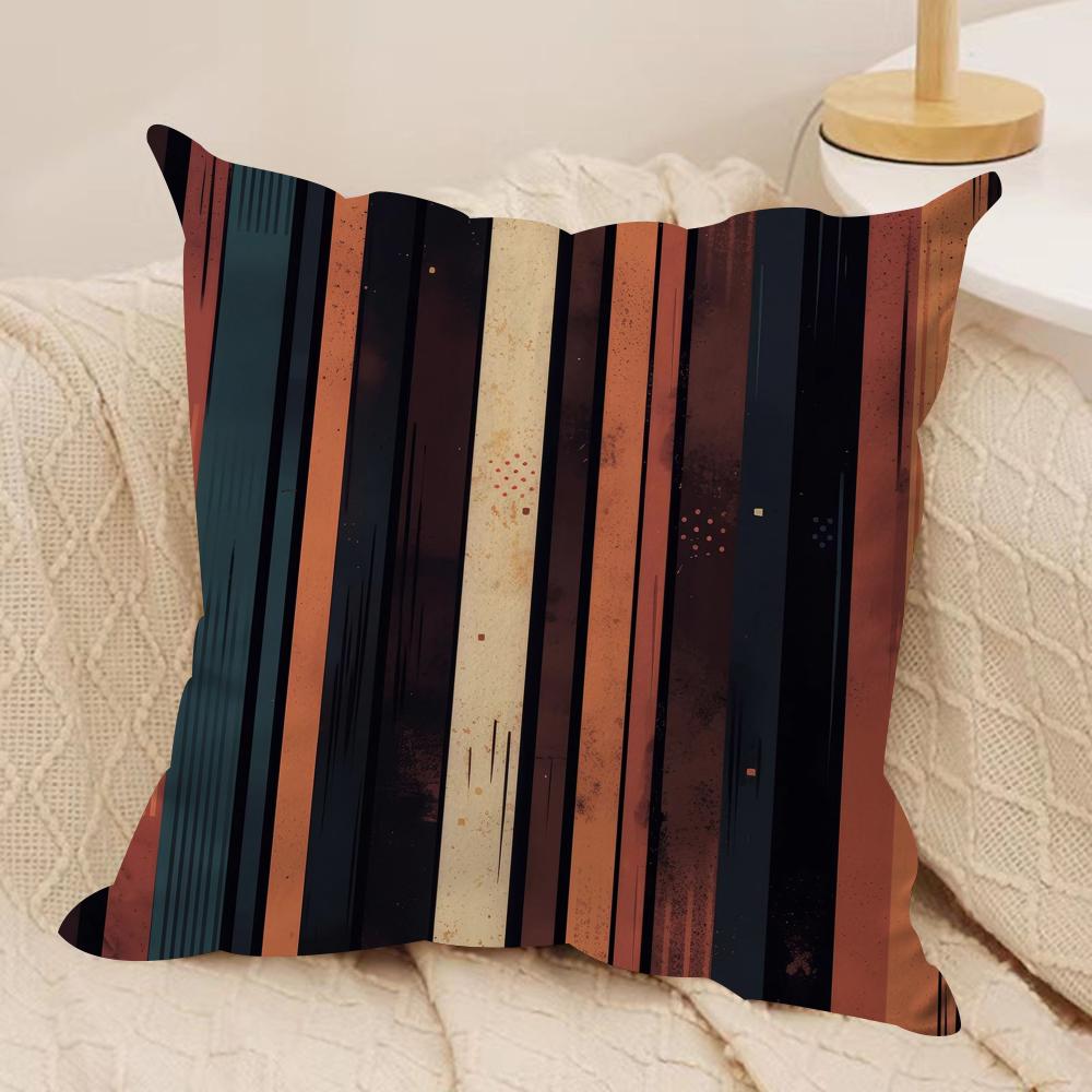 

Classic Striped Cushion Cover Soft Plush Fabric DoubleSided Printed Cushion Covers for All Seasons Modern HomeDecor Gift 30x30cm