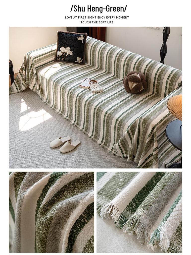 All-Season Chenille Sofa Cover: Dustproof, Claw-Resistant, Universal Fit