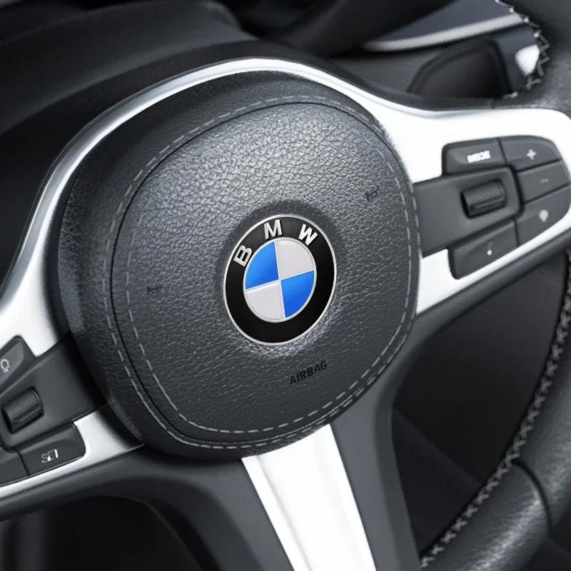 1 STÜCK 45mm Auto Lenkradabdeckung Aufkleber Emblem Logo Für BMW M E39 E46 E60 E90 F10 F20 F30 G20 G30 E87 E53 F15 Zubehör
