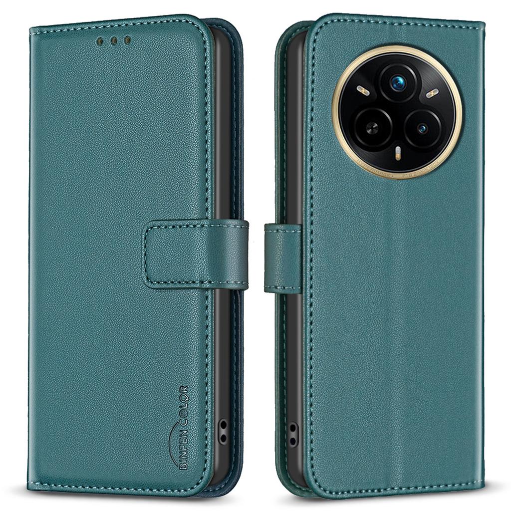 BINFEN COLOR BF17 For Realme 14 Pro 5G Case Wallet Folio Flip Leather Cover