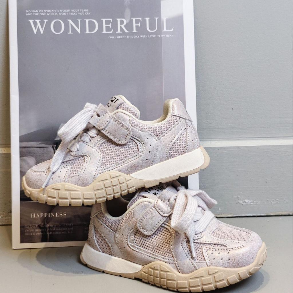 Children's sports shoes retro German training shoes 2025 new spring girls dad shoes mesh breathable women's treasure casual shoes