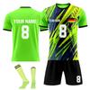 Personalised Shirts Kit Mens Girls With Name Number Custom Football Jerseys For Boys Training Suit
