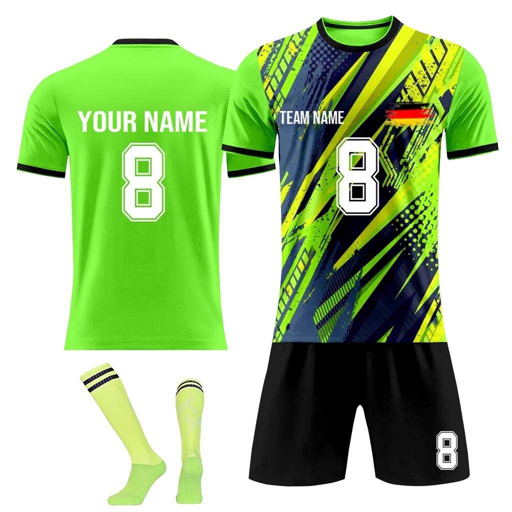 Personalised Shirts Kit Mens Girls With Name Number Custom Football Jerseys For Boys Training Suit