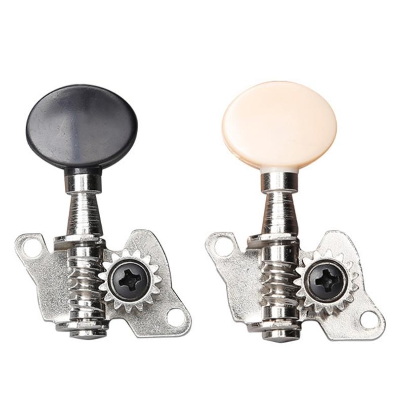 Classical Style Ukulele Tuning Pegs Machine Heads Replacement 2L + 2R Tuners with Mouting Screws Easy To Install