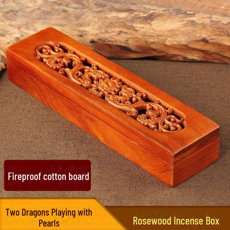 Arzător de tămâie din lemn de trandafir vietnamez și lemn de santal pentru tămâie de agar și tămâie indiană