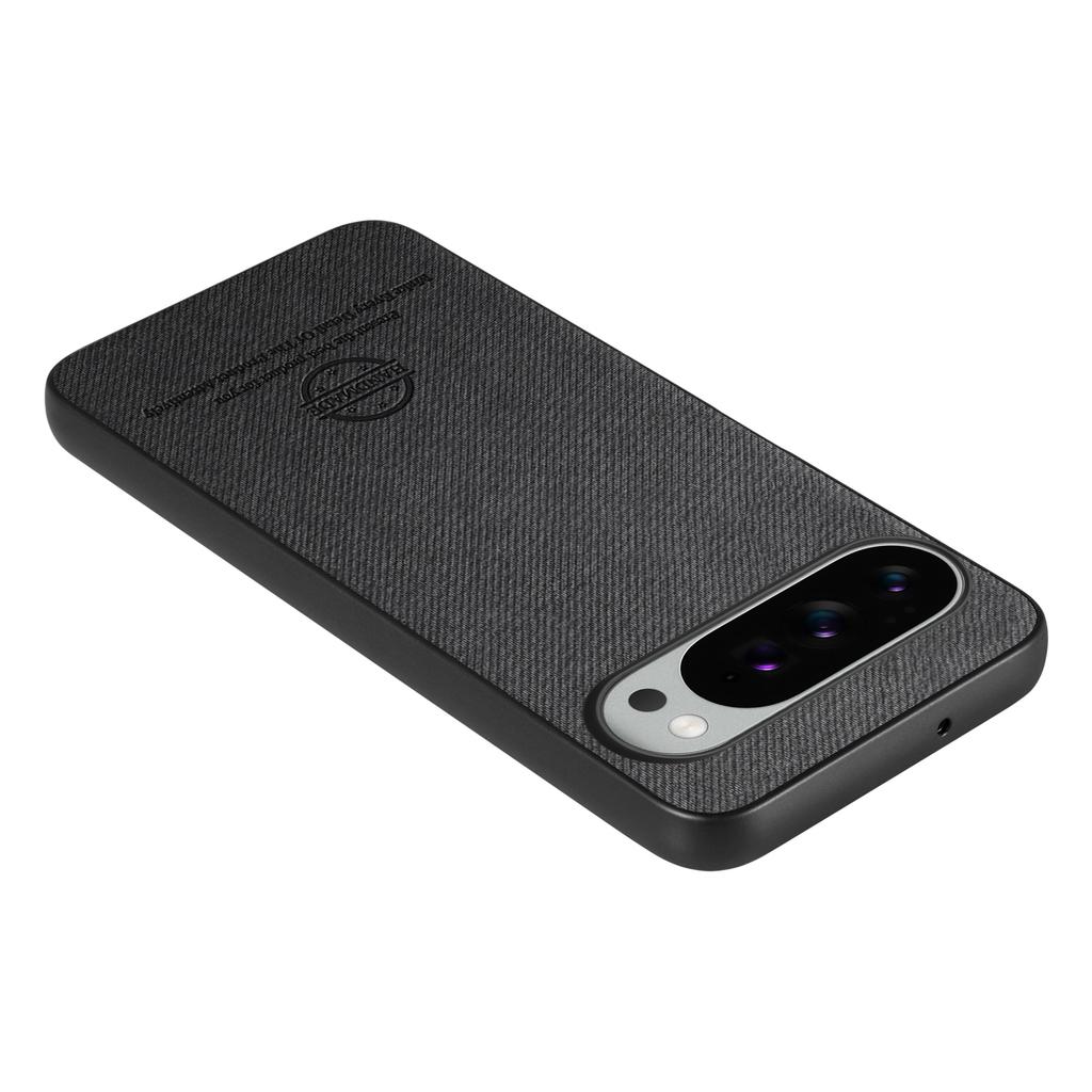 For Google Pixel 10 Pro XL Leather Phone Back Cover with Cloth Texture